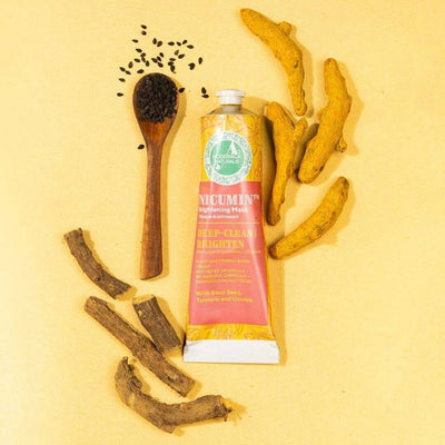 Nicumin Brightening and Even Toning Face Mask - With Black Seed, Turmeric and Licorice Face wash A. Modernica Naturalis